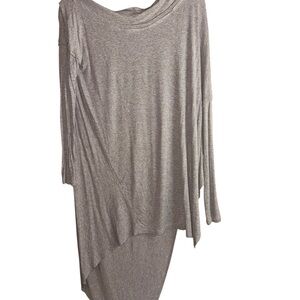 We The Free Heather Gray Long Sleeve Tunic Top
